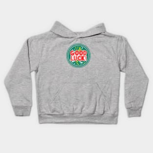 good luck sticker Kids Hoodie